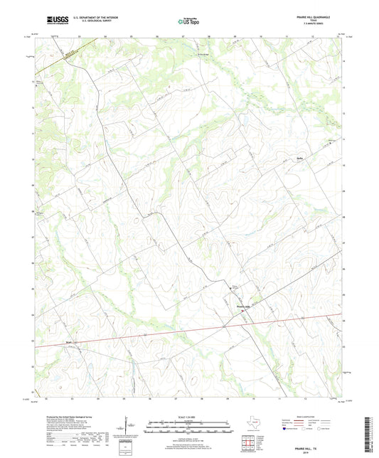 Prairie Hill Texas US Topo Map Image