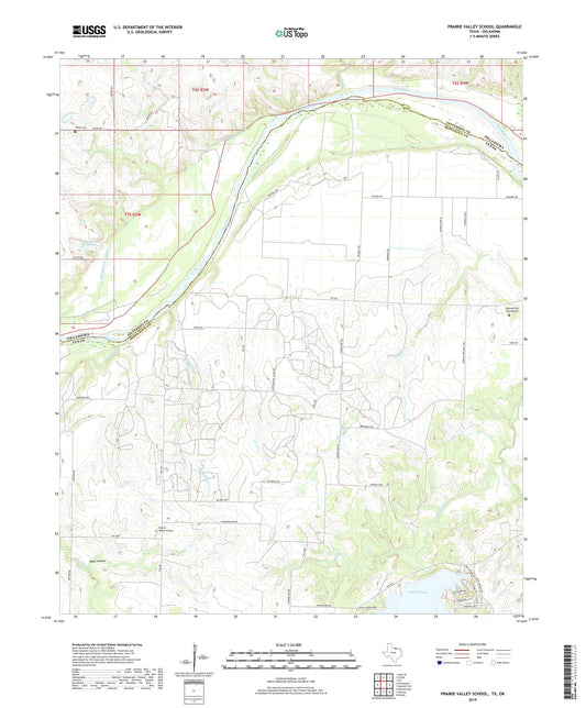 Prairie Valley School Texas US Topo Map Image