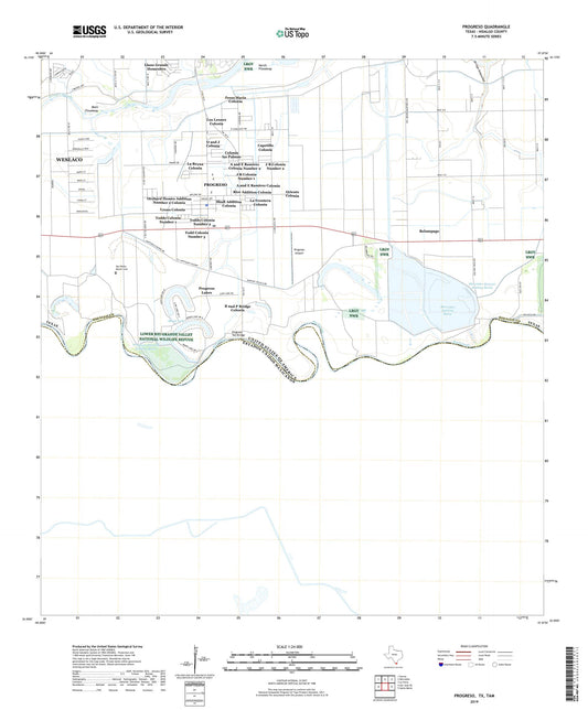 Progreso Texas US Topo Map Image