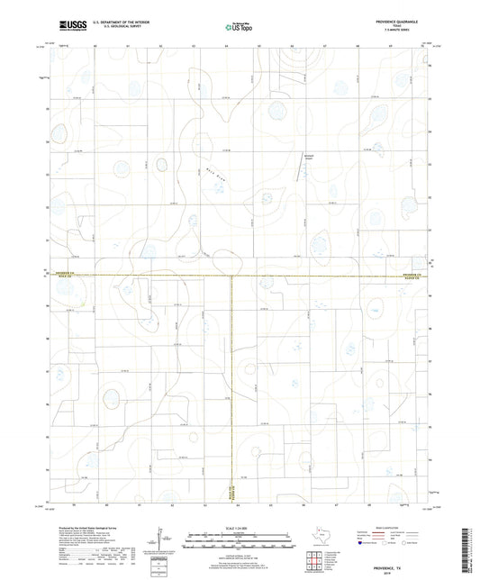 Providence Texas US Topo Map Image