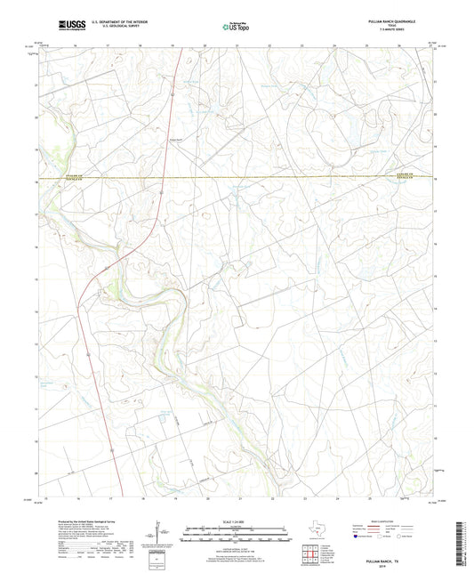 Pulliam Ranch Texas US Topo Map Image