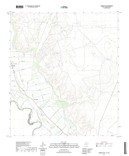 Quemado East Texas US Topo Map Image