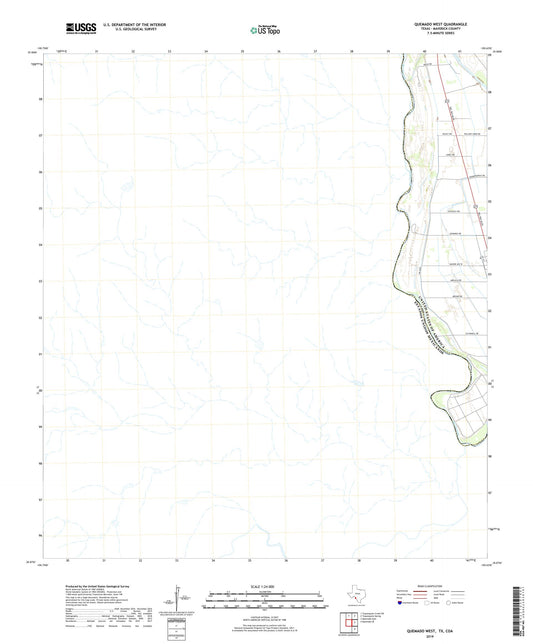 Quemado West Texas US Topo Map Image