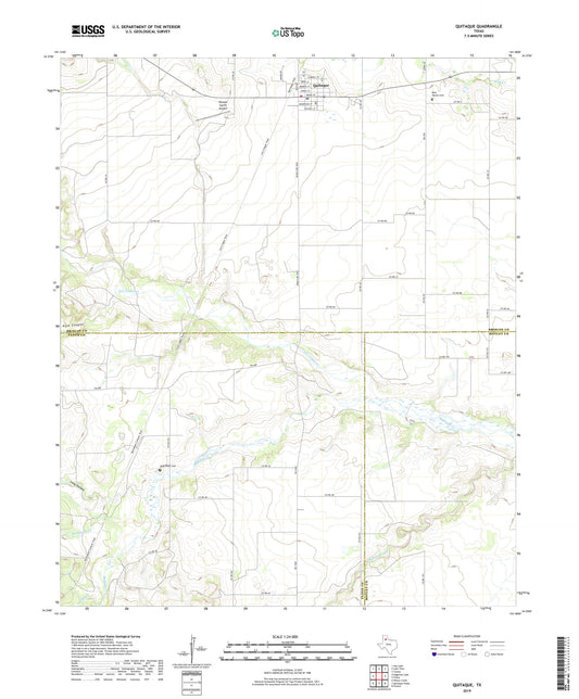 Quitaque Texas US Topo Map Image