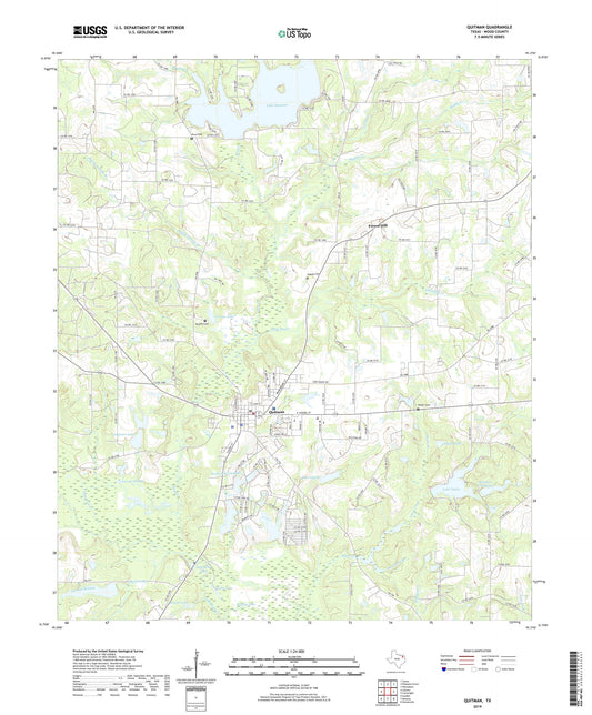 Quitman Texas US Topo Map Image