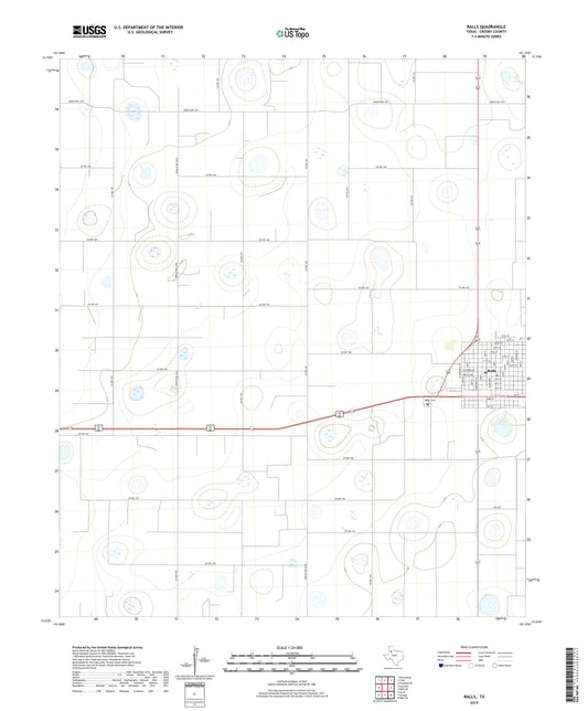 Ralls Texas US Topo Map Image