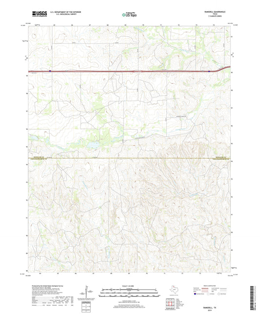 Ramsdell Texas US Topo Map Image