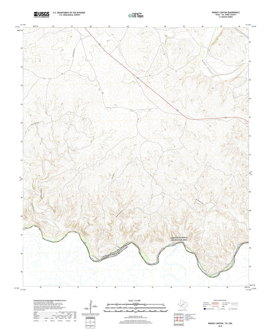 Ramsey Canyon Texas US Topo Map Image