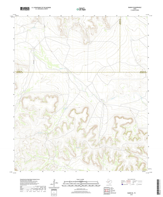 Rankin SE Texas US Topo Map Image