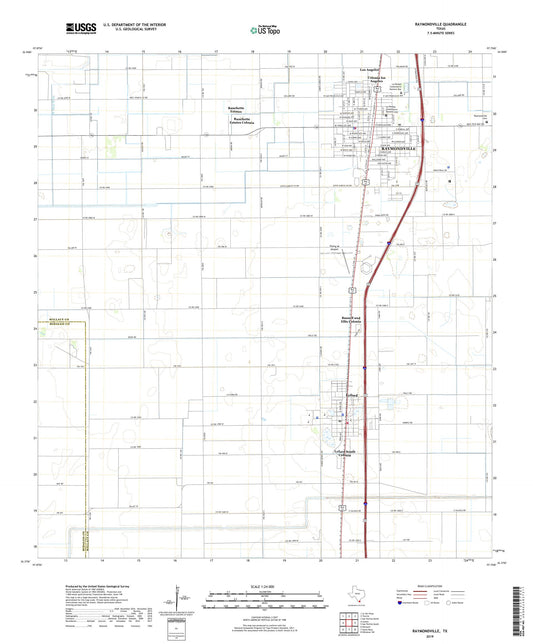 Raymondville Texas US Topo Map Image
