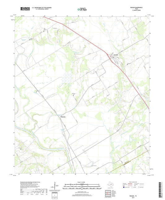Reagan Texas US Topo Map Image