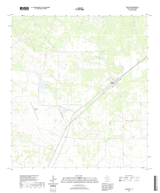 Realitos Texas US Topo Map Image