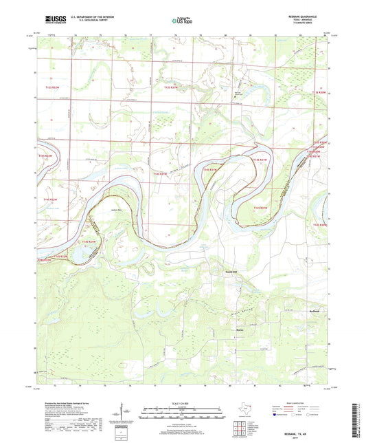 Redbank Texas US Topo Map Image