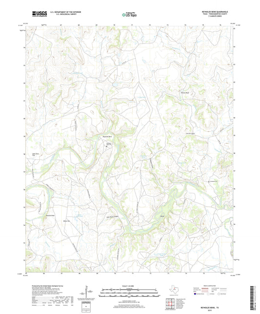 Reynolds Bend Texas US Topo Map Image