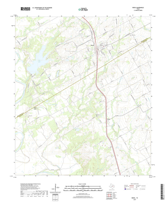 Riesel Texas US Topo Map Image