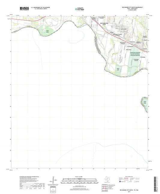 Rio Grande City South Texas US Topo Map Image