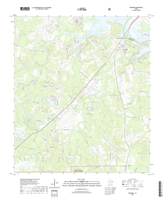 Riverside Texas US Topo Map Image