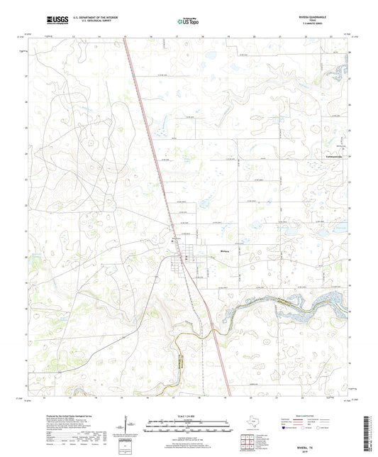 Riviera Texas US Topo Map Image