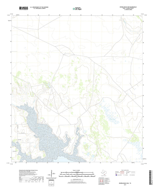 Riviera Beach NW Texas US Topo Map Image
