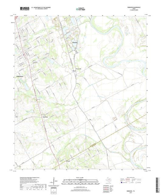 Robinson Texas US Topo Map Image