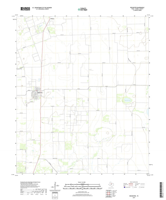 Rochester Texas US Topo Map Image