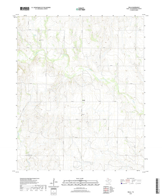 Rolla Texas US Topo Map Image
