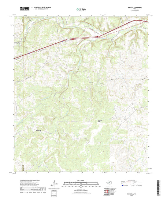Roosevelt Texas US Topo Map Image