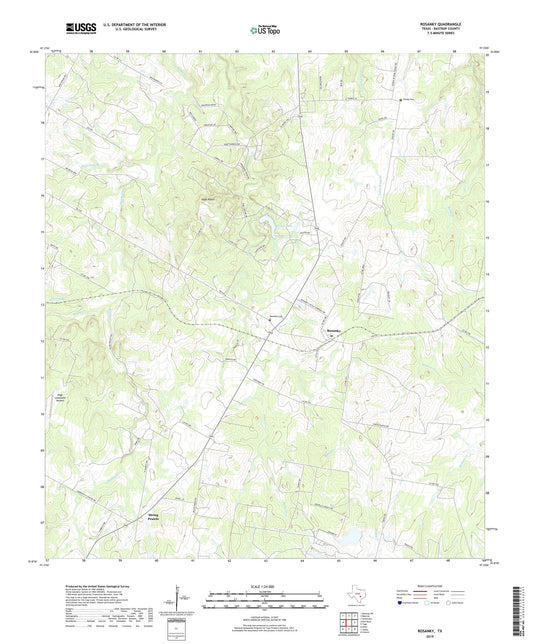 Rosanky Texas US Topo Map Image