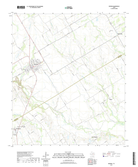 Rosebud Texas US Topo Map Image