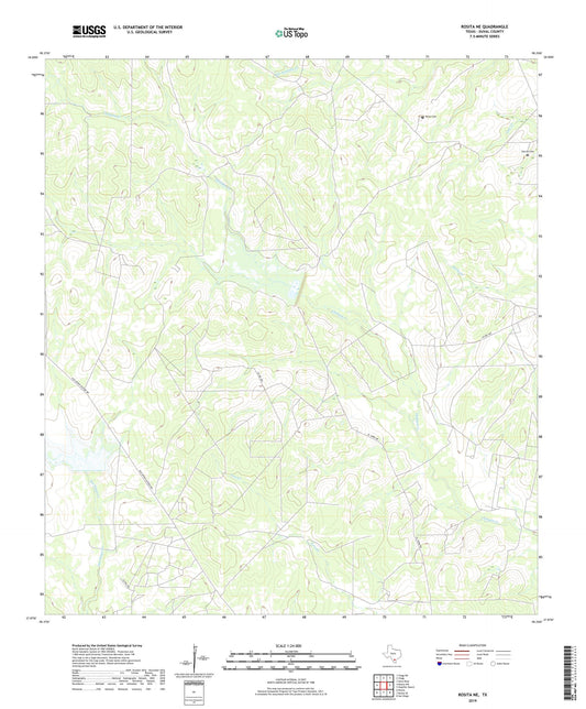 Rosita NE Texas US Topo Map Image