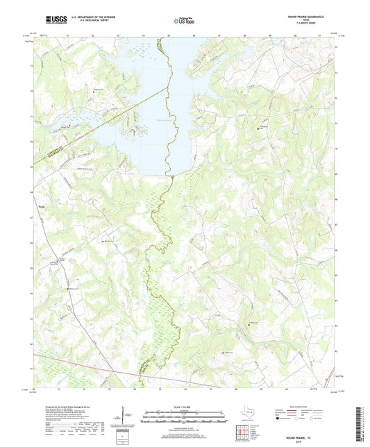 Round Prairie Texas US Topo Map Image