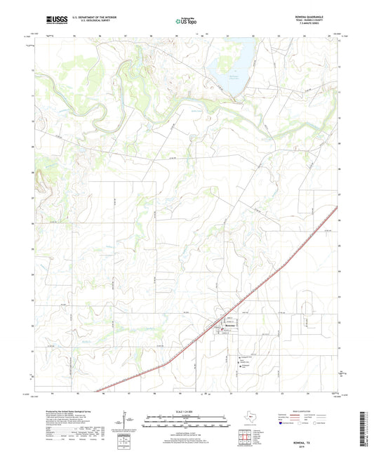 Rowena Texas US Topo Map Image