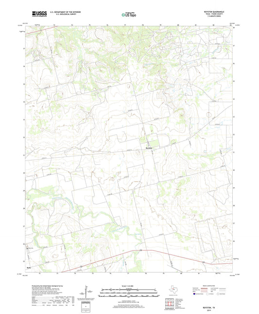 Royston Texas US Topo Map Image