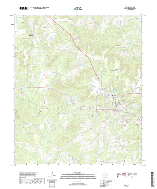 Rusk Texas US Topo Map Image