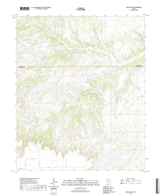 Rustler Camp Texas US Topo Map Image