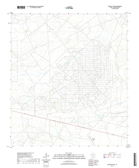 Sacatosa Tank Texas US Topo Map Image