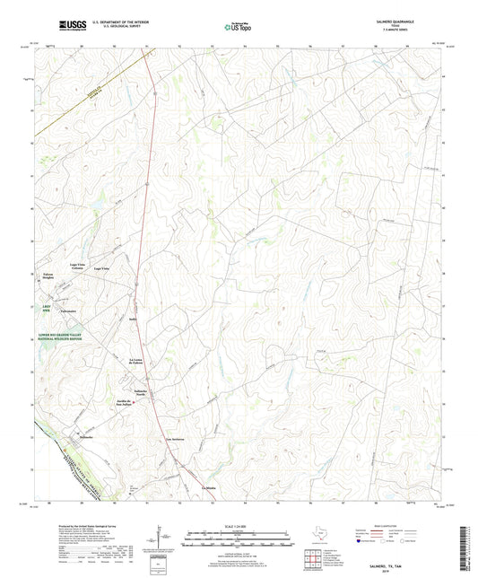 Salineno Texas US Topo Map Image