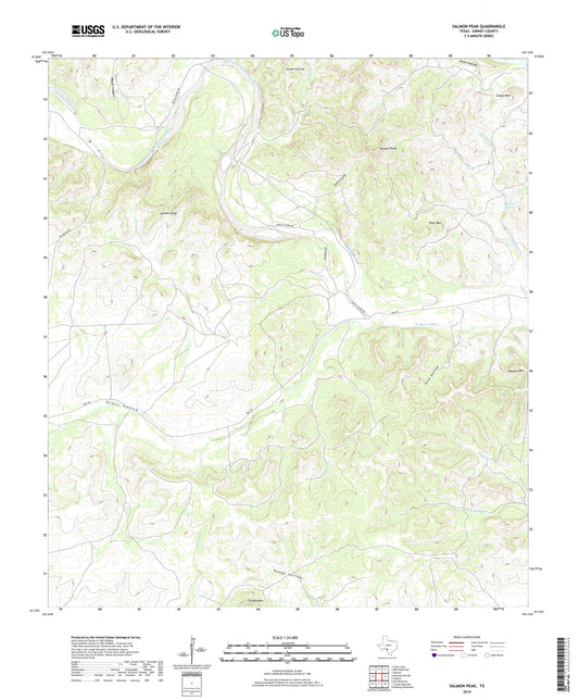 Salmon Peak Texas US Topo Map Image