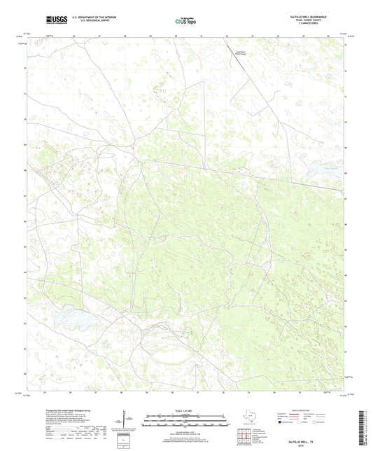 Saltillo Well Texas US Topo Map Image