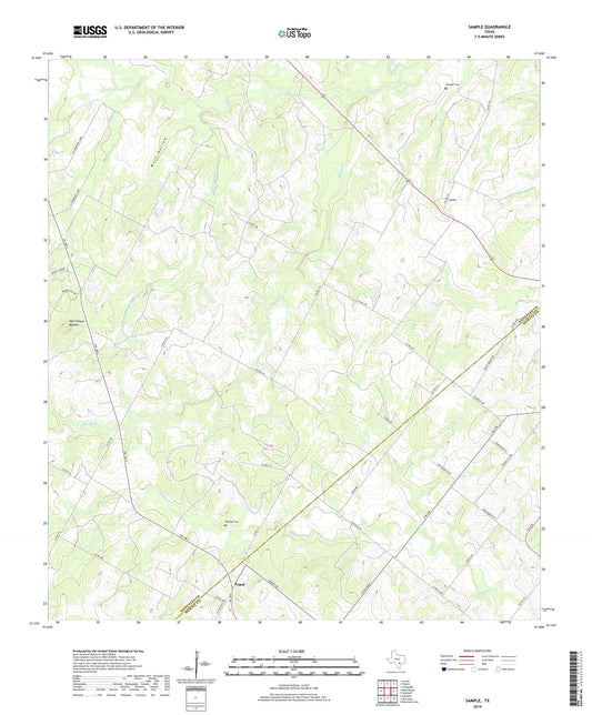 Sample Texas US Topo Map Image