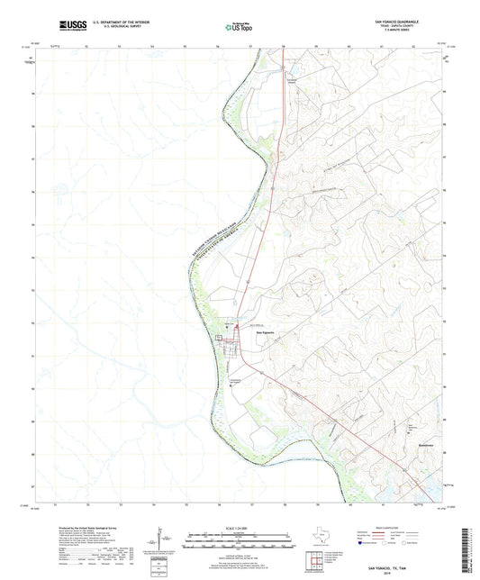 San Ygnacio Texas US Topo Map Image