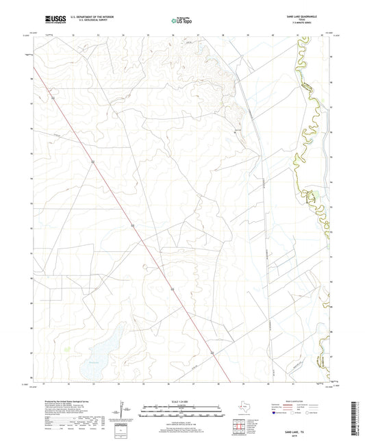 Sand Lake Texas US Topo Map Image