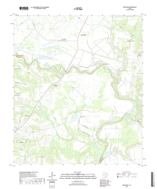 Sand Ridge Texas US Topo Map Image