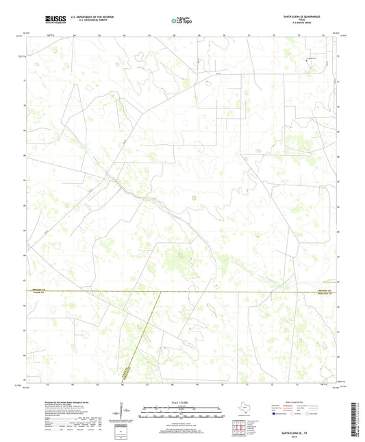 Santa Elena SE Texas US Topo Map Image