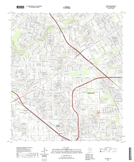 Satsuma Texas US Topo Map Image
