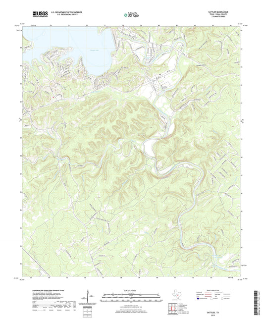 Sattler Texas US Topo Map Image