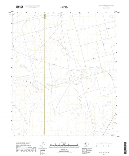 Scharbauer Ranch Texas US Topo Map Image