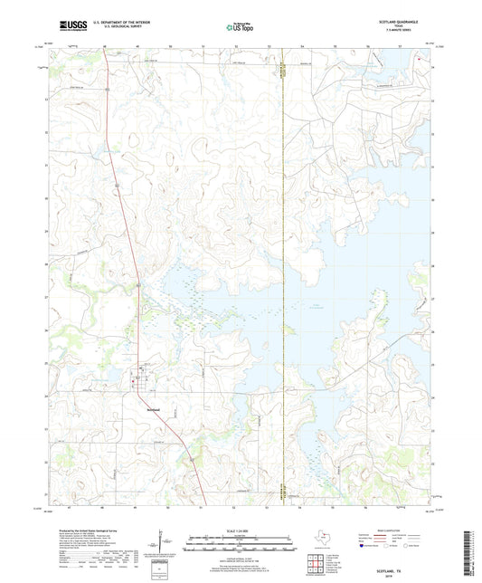 Scotland Texas US Topo Map Image