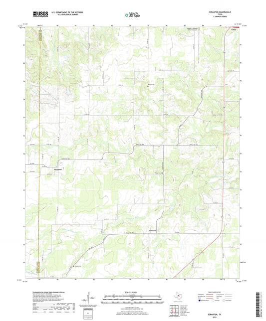 Scranton Texas US Topo Map Image
