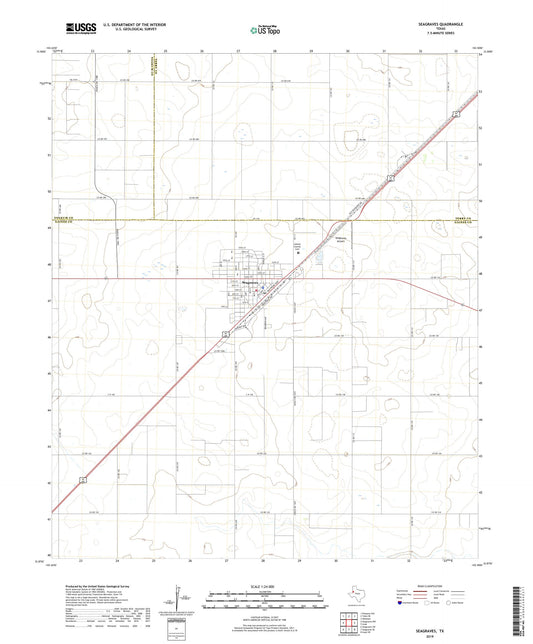 Seagraves Texas US Topo Map Image